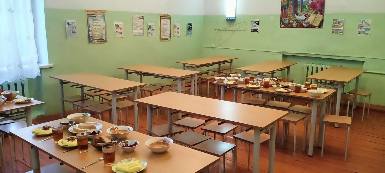 Пищеблок в начальной школе.