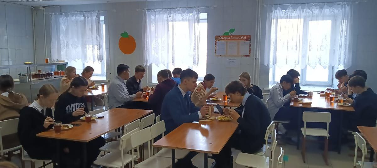 Пищеблок в основной школе.